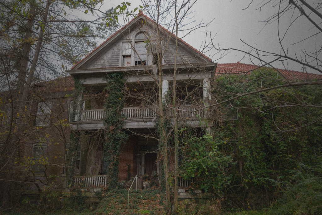 Abandoned home with overgrown vegetation and neglected exterior showing the hidden cost of ignoring exterior maintenance and property preservation.